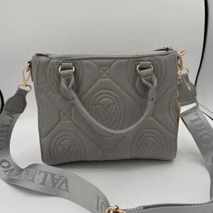 NWT Valentino Orlandi Gray Quilted Handbag/crossbody